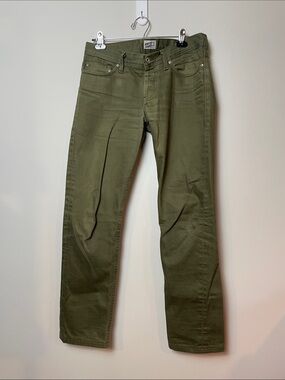 Naked & Famous Denim Military Olive Straight Jeans